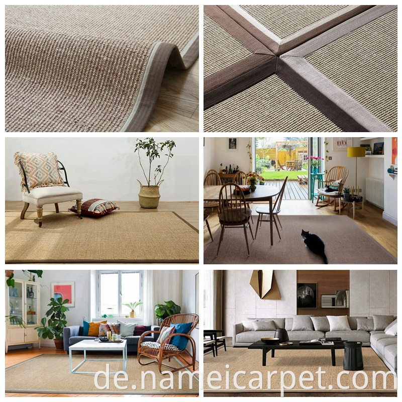 Natural Sisal Fiber Area Rugs Floor Mats 3